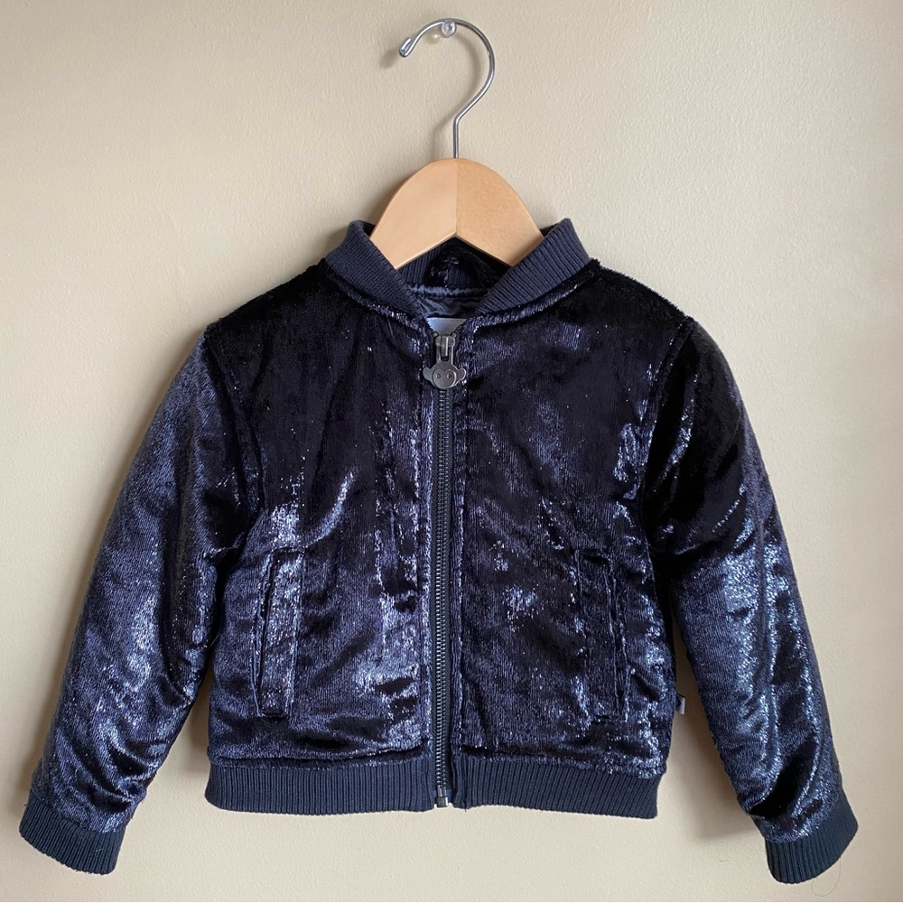 Appaman 2T Shiny Metallic Bomber Jacket